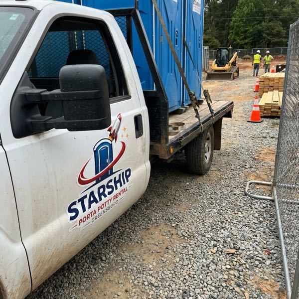 Delivery truck at Greensboro jobsite