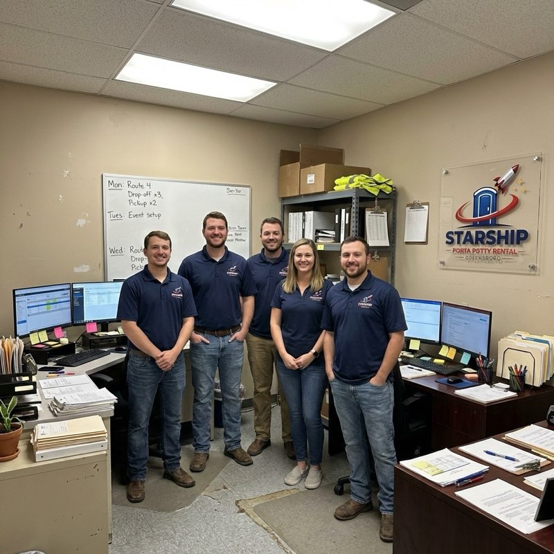 Starship Porta Potty Rental Greensboro team